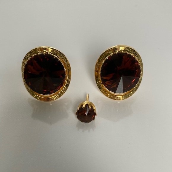 Vintage Cufflinks with Tie Pin - Picture 4 of 4